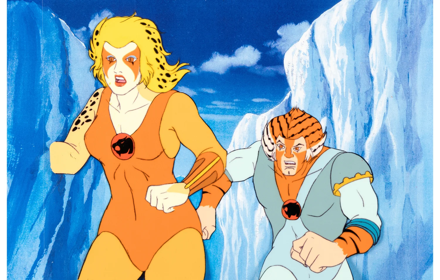 ThunderCats Cheetara and Tygra Production Cel (Rankin/Bass)