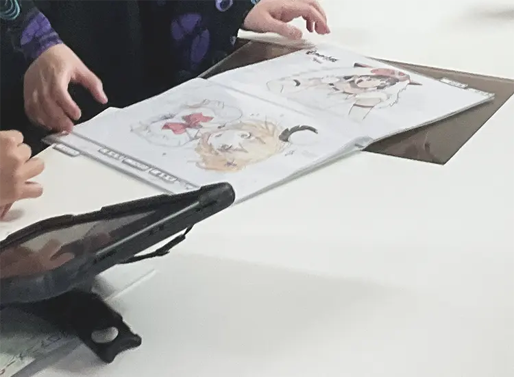 Akiyama in Q&A on layout technique for working animators