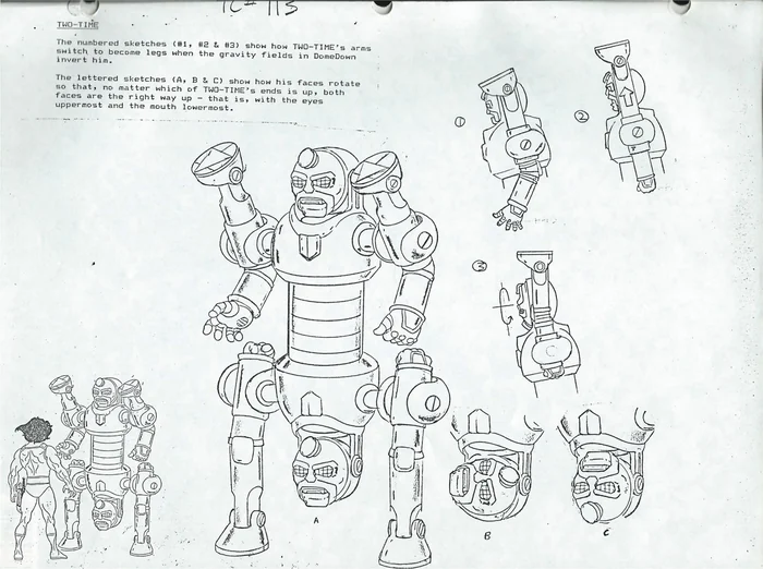 Pencil model sheet for Two-Time