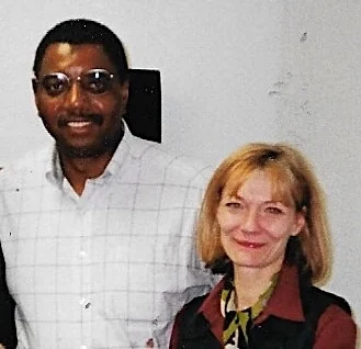 Dennis Woodyard with ThunderCats supervising producer Lee Dannacher