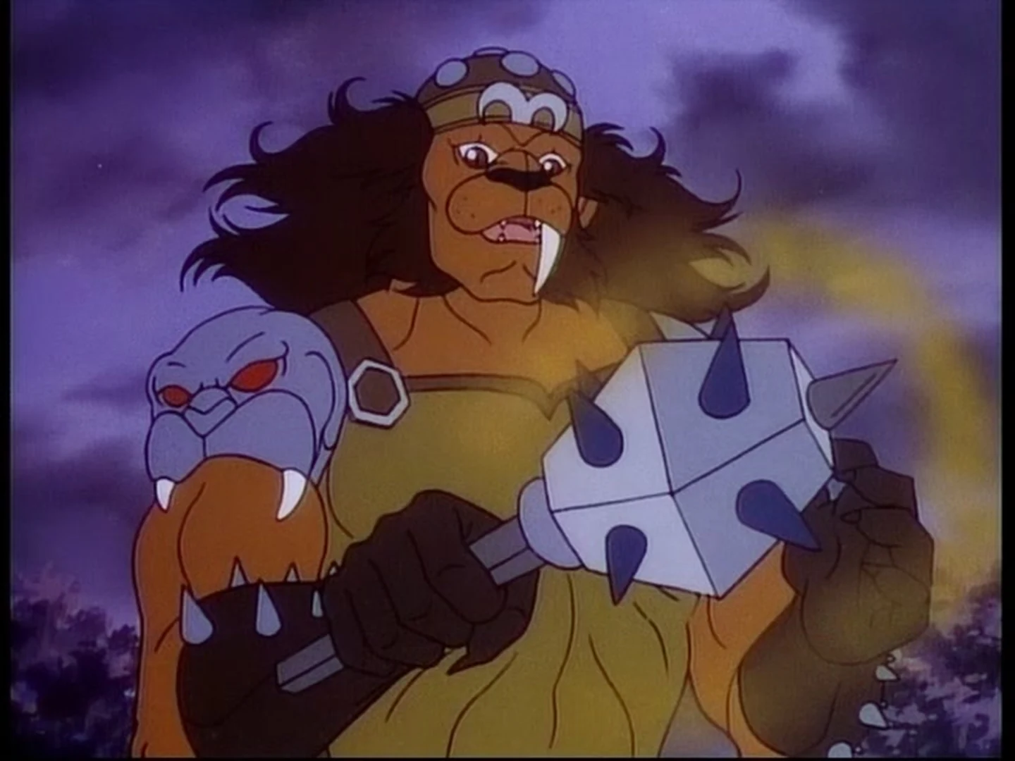 Grune raises the finished Thundrainium club