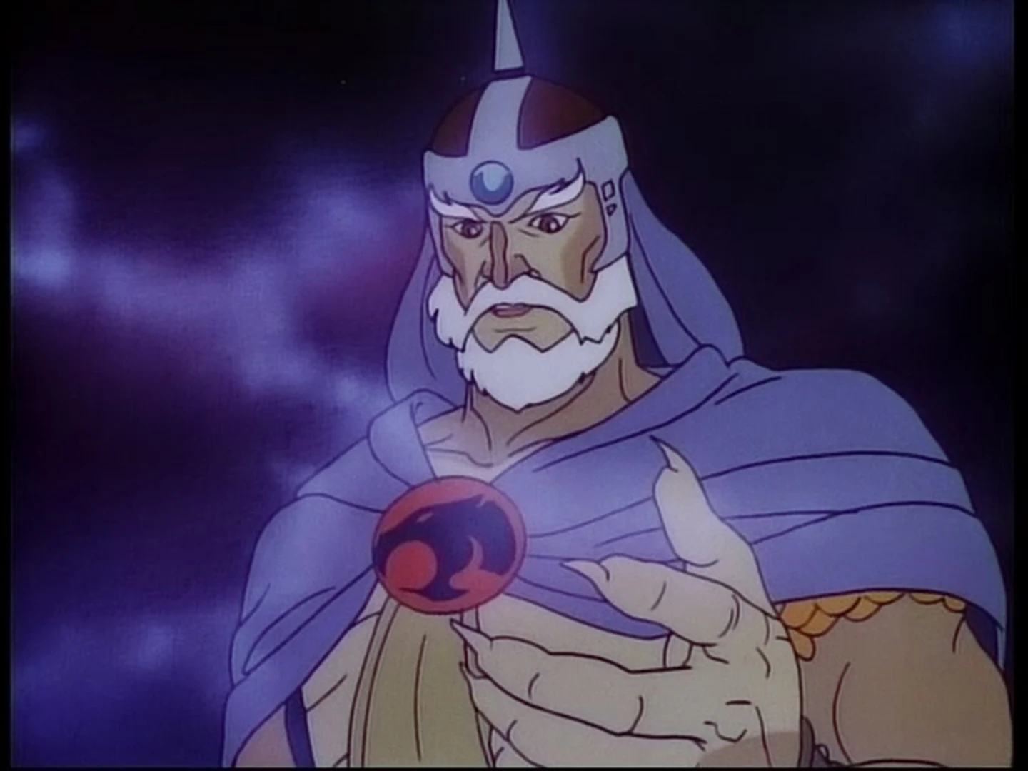 Grune the Destroyer, moments before Jaga blasts him into nothingness