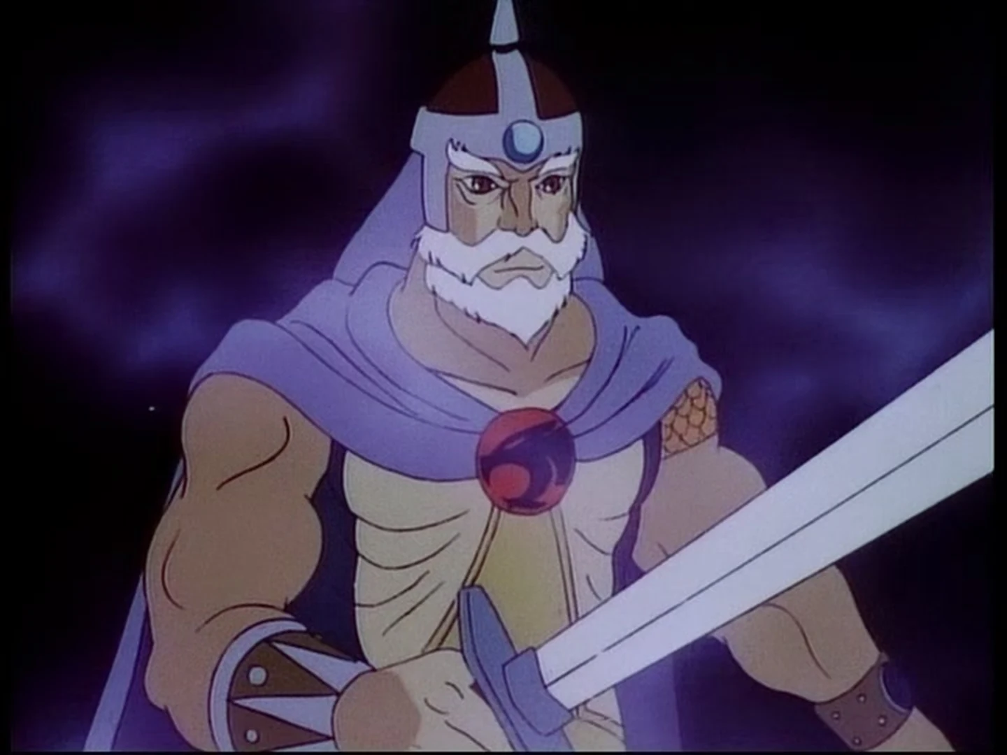 Jaga appears in spirit form with the Sword of Omens