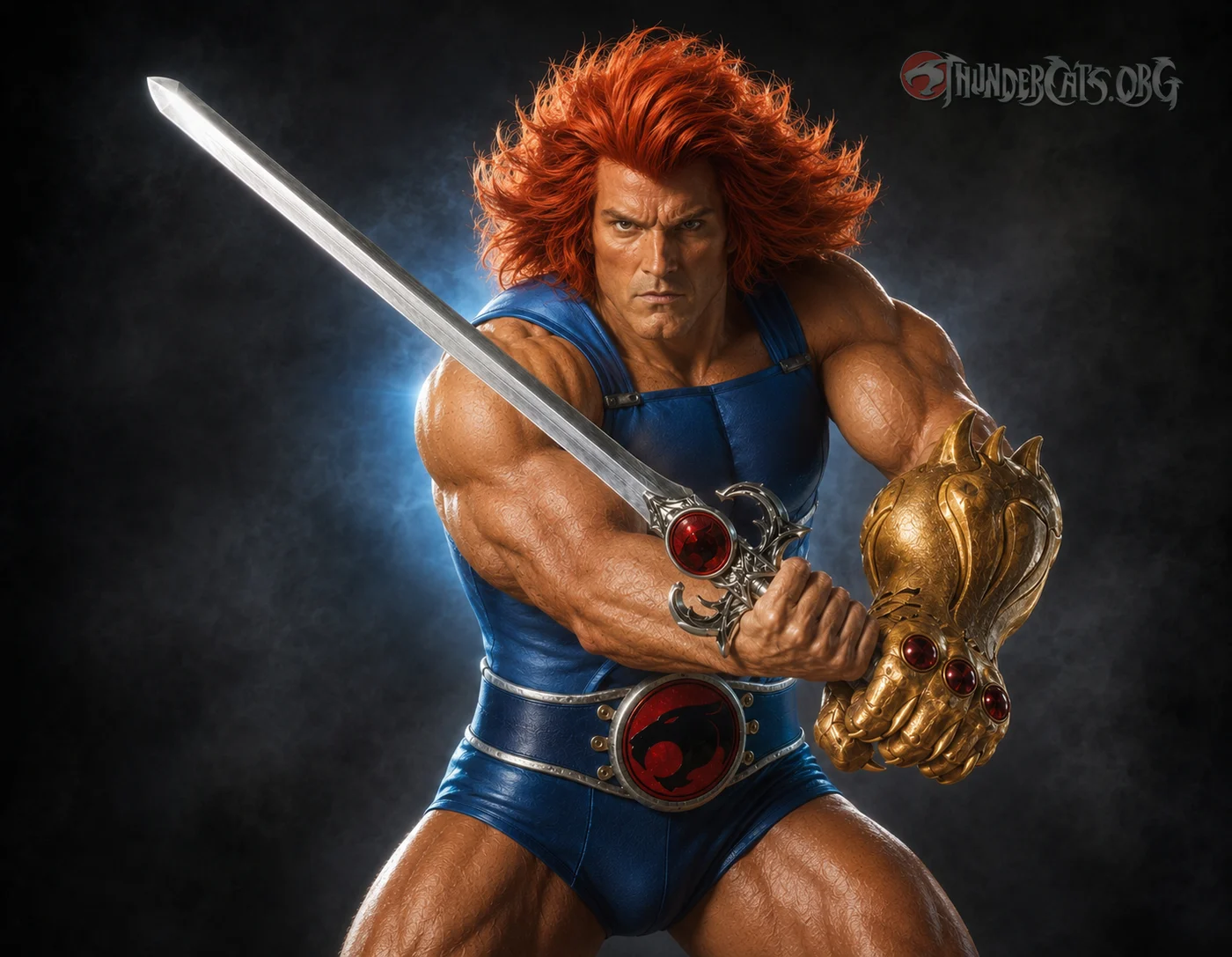 Lion-O with the Sword of Omens, this week's featured hook image