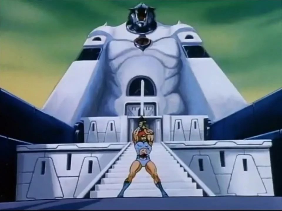 ThunderCats Public Service Announcement video still - Lion-O summoning the ThunderCats