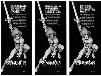 ThunderCats - press advert aimed at parents