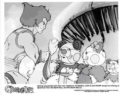 ThunderCats - Promotional Stills - Lion-O, Snarf and Berbils