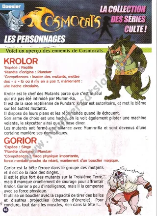ThunderCats French Encyclopedia