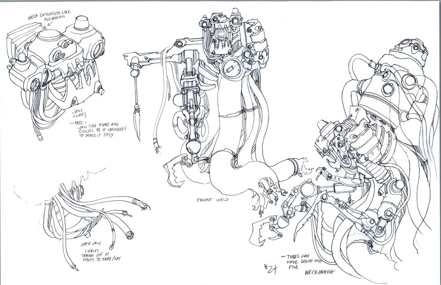 Necromech concepts 4. more of the Necromega. (Dan Norton Jun 2012)