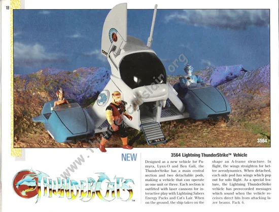 ThunderCats - 1987 LJN Dealer Catalogue page