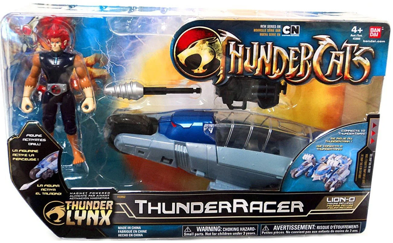 Bandai 4 inch ThunderRacer with Lion-O
