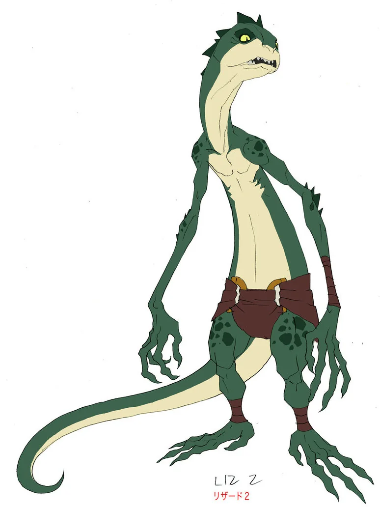 Lizard slave 2. Another Lizard slave from episode 1. (Dan Norton Mar 2012)
