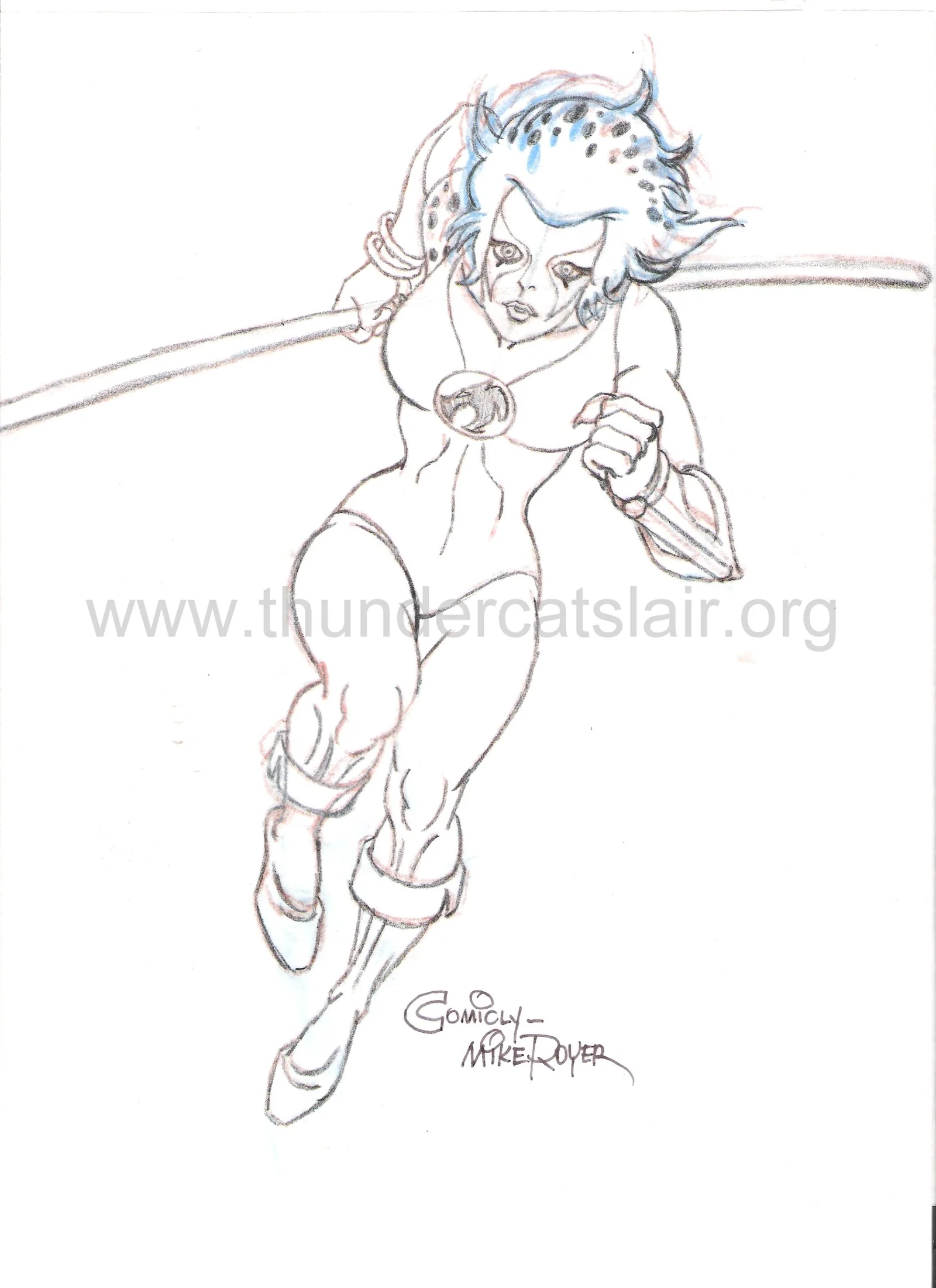 ThunderCats Season 1 Volume 1 DVD artwork - Cheetara 