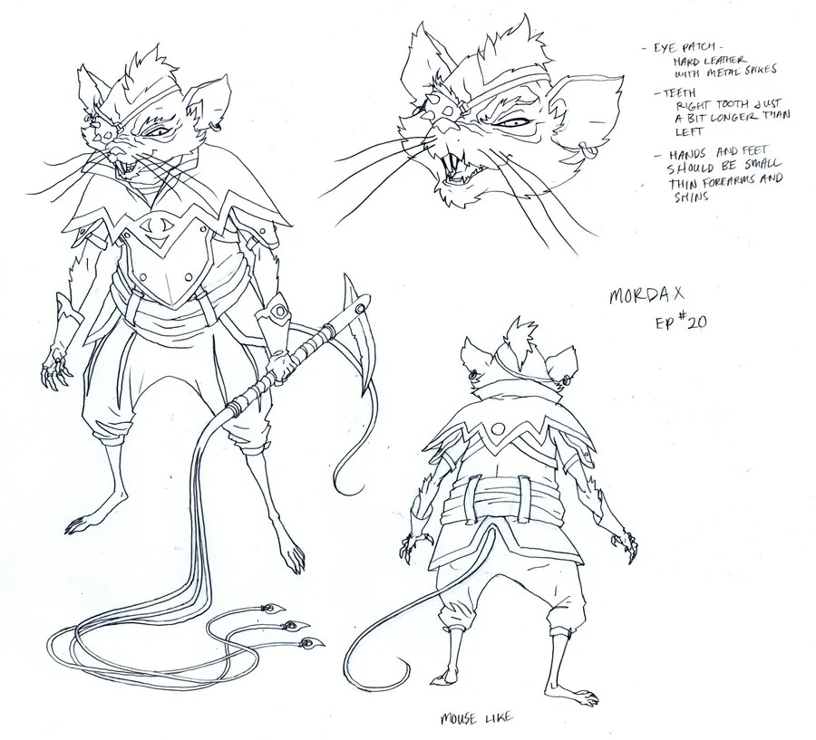 Mordax concept. You'll see some of the design notes for the show here. (Dan Norton May 2012)