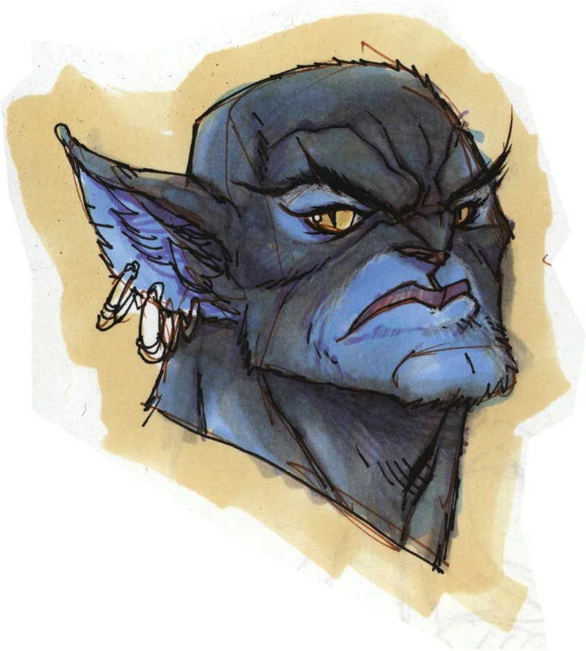 Panthro concept 3. Here is a head shot I did of Panthro in 2000 with markers for my pitch to Wildstorm/WB. Just more memories.... (Dan Norton Apr 2012)