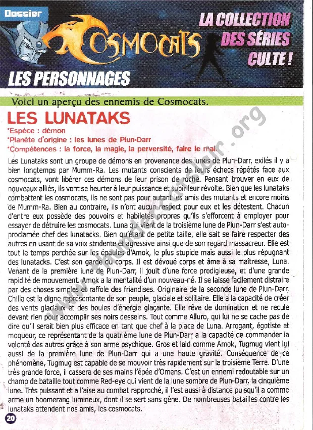 ThunderCats French Encyclopedia