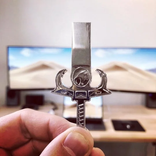 Sword of Omens house key and USB sticks