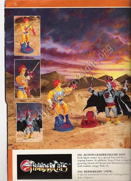 ThunderCats - 1985 LJN Dealer Catalogue page