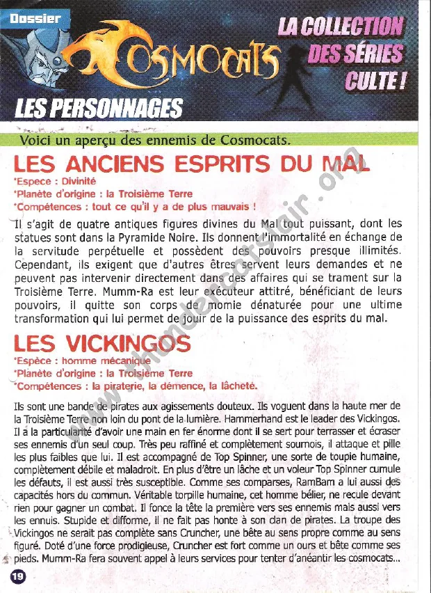 ThunderCats French Encyclopedia
