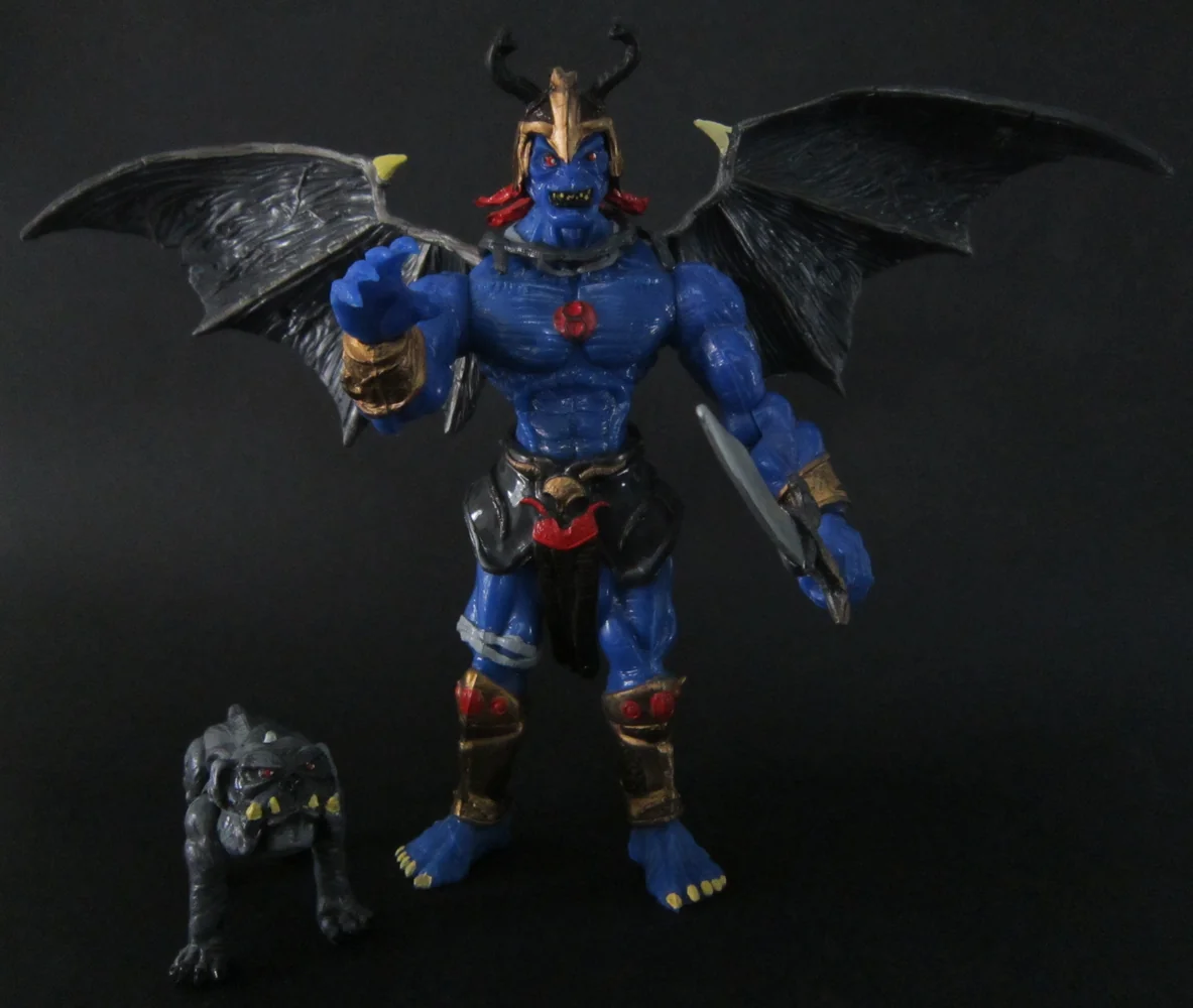 Winged Mumm-Ra. Bat-winged, packed with a smaller companion piece.