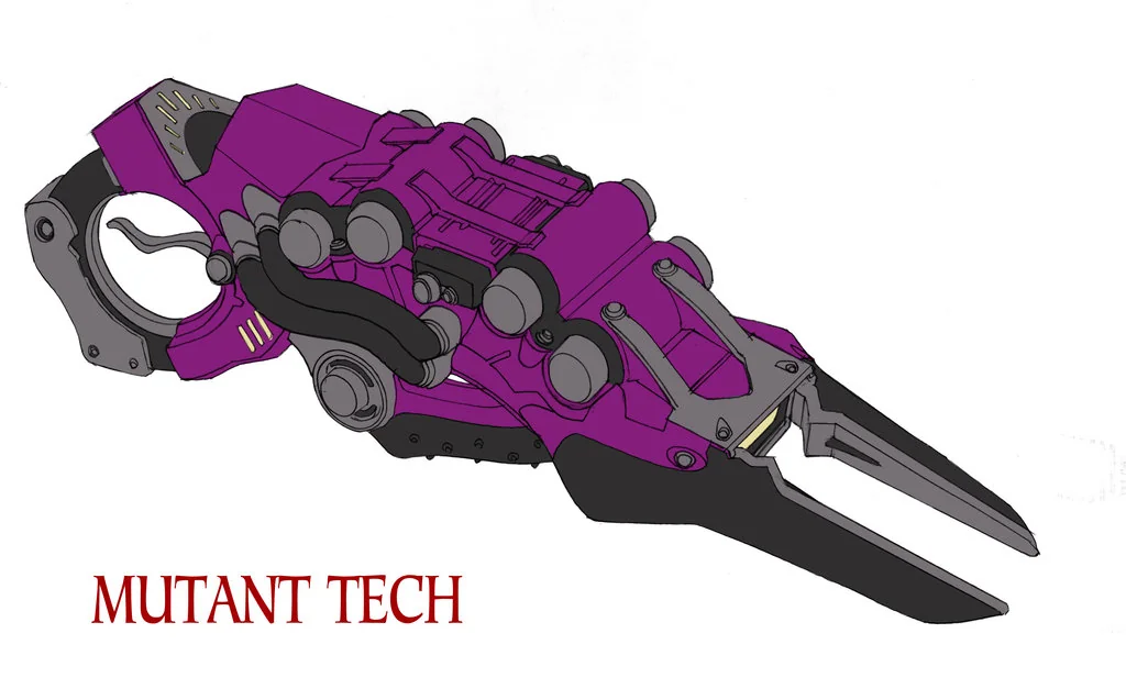 Mutant gun 1. Weapon concept not used for ThunderCats the new animated series. (Dan Norton Feb 2013)