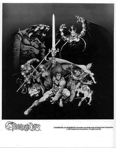 ThunderCats - Promotional Stills - ThunderCats group shot b&w