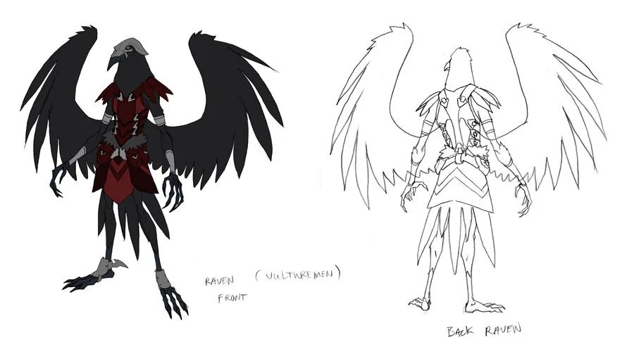 Ravenmen concept 1. Here are the foot soldiers for Vultaire's army in Avista in ThunderCats. (Dan Norton Jun 2012)