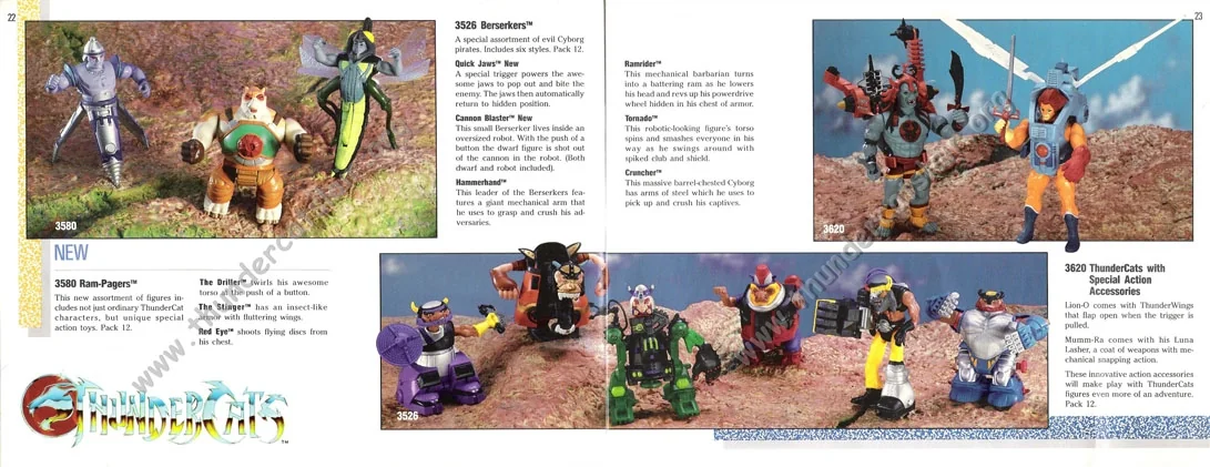 ThunderCats - 1987 LJN Dealer Catalogue page