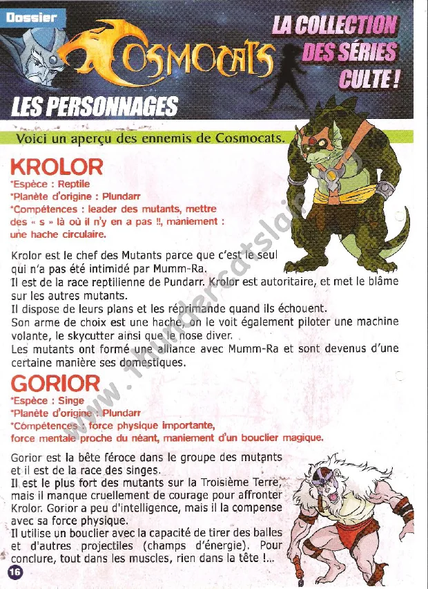 ThunderCats French Encyclopedia