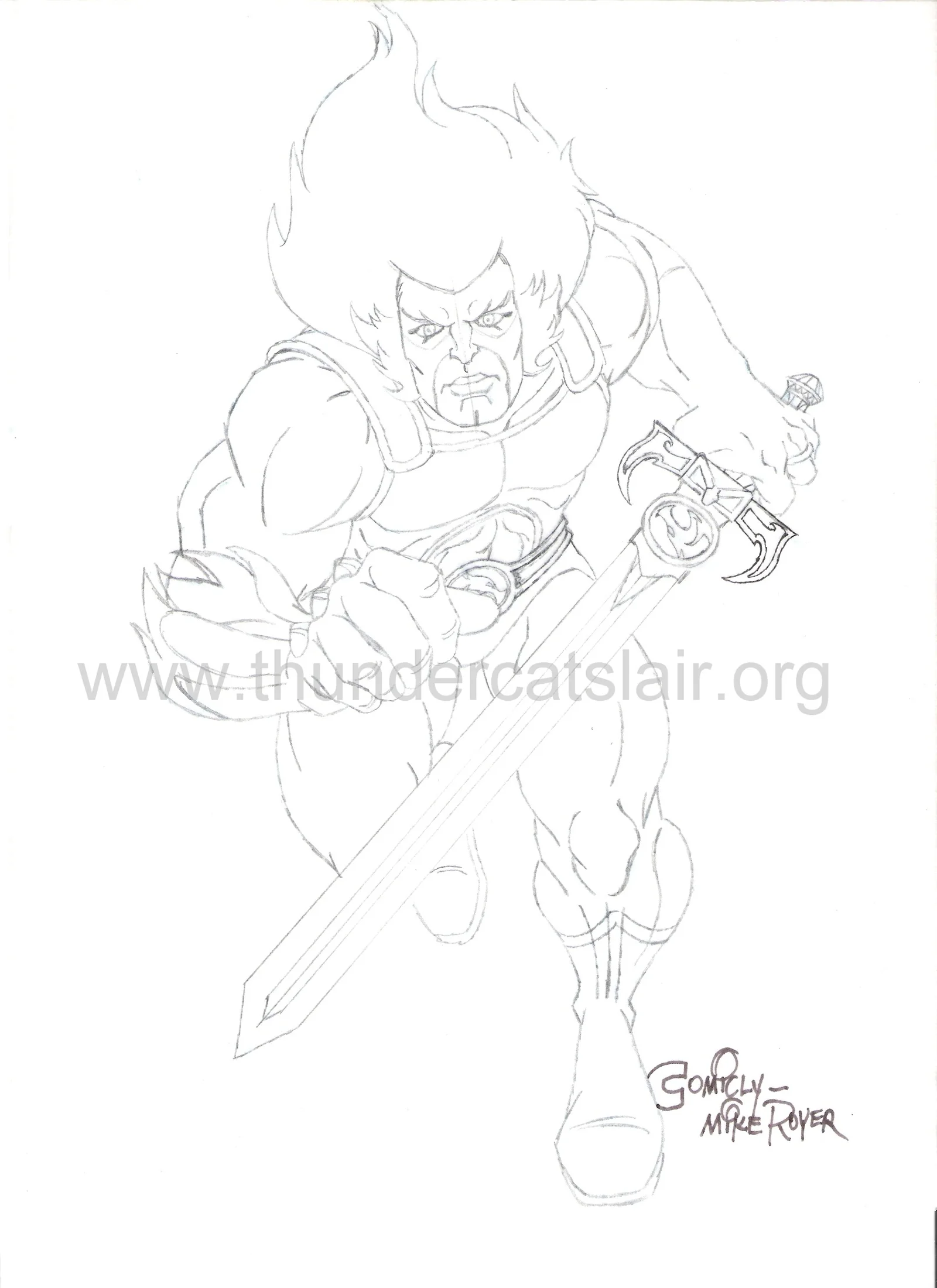 ThunderCats Season 1 Volume 1 DVD artwork - Lion-O 