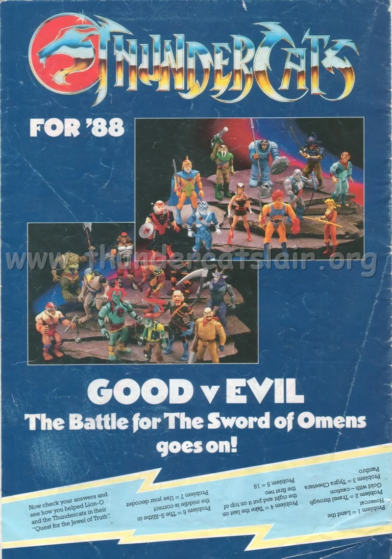 Advertising the full range of figures from Rainbow Toys