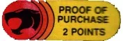 2 points proof of purchase token from a figures card back