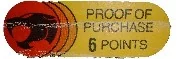 6 points proof of purchase token from the Cats Lair box