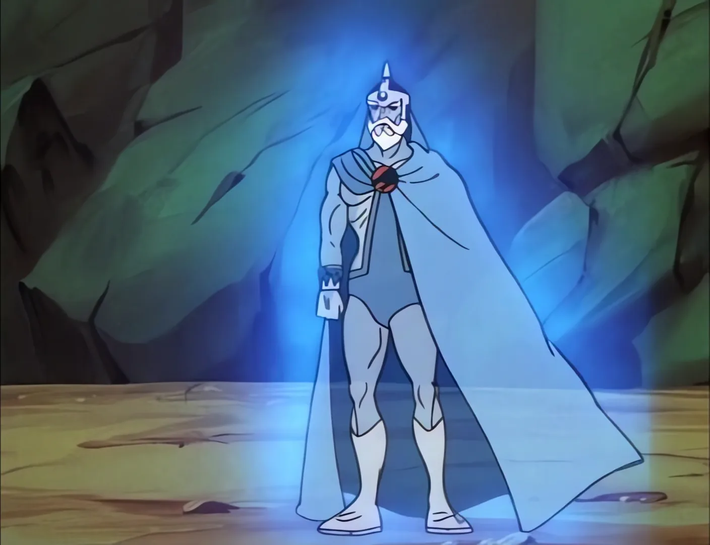The spirit of Jaga returns in the Fond Memories cave to counsel Lion-O