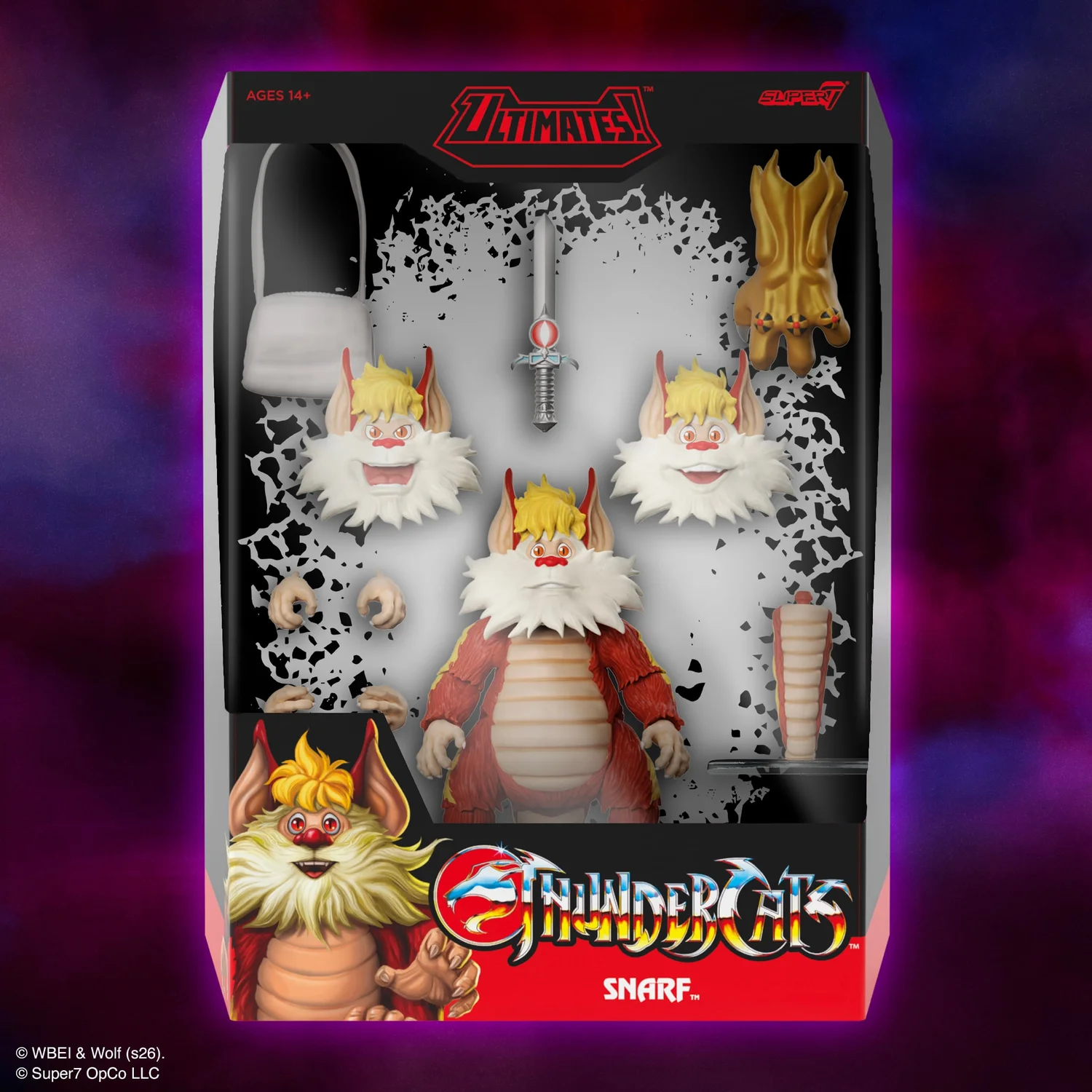 Snarf ULTIMATES reissue in ThunderCats window box packaging