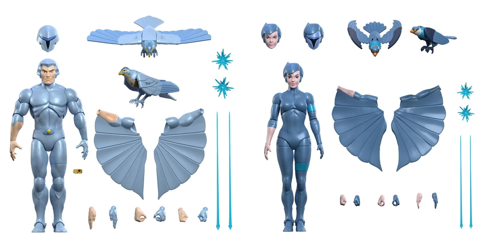 SilverHawks ULTIMATES! Quicksilver and Steelheart accessory loadouts