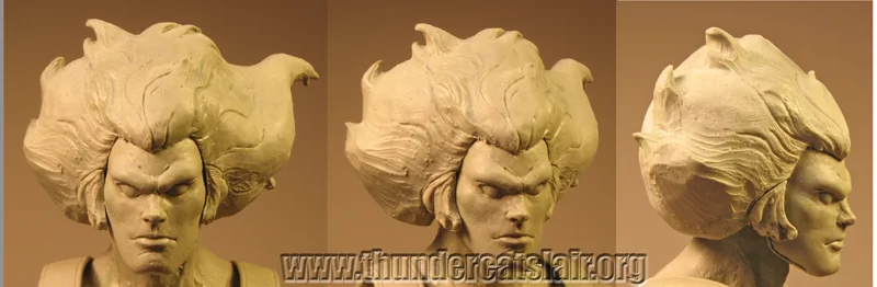 EXCLUSIVE!  Behind-the-scenes pics of Mezco's new 14" Lion-O figure!