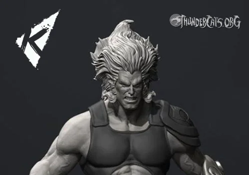 Kinetiquettes reveal 3D sculpt of Lion-O (work in progress)