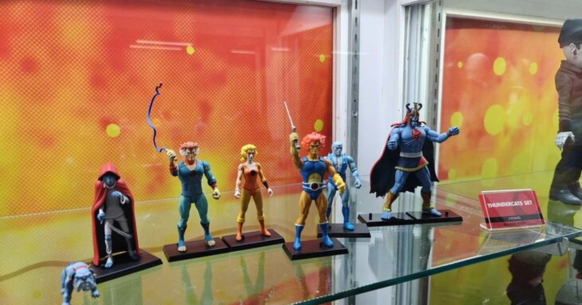 The Mezco 5 Points ThunderCats set on display at SDCC 2026