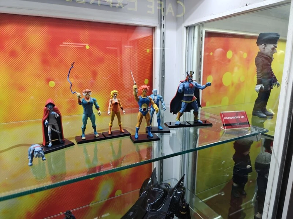 Wide view of the Mezco 5 Points ThunderCats set on display at the SDCC 2026 booth