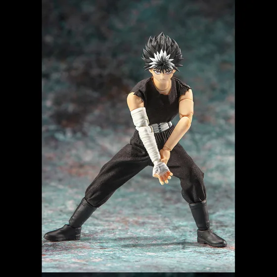 Fleeting Shadow from Yu Yu Hakusho, a 1/12 figure by Dasin Model. Sword drawn, staged in smoke. The retailer lists it sold out.