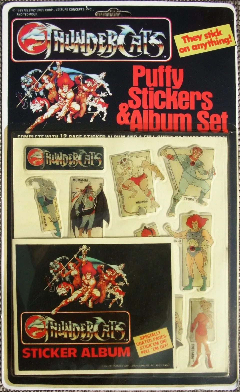 Puffy Stickers and Album Set