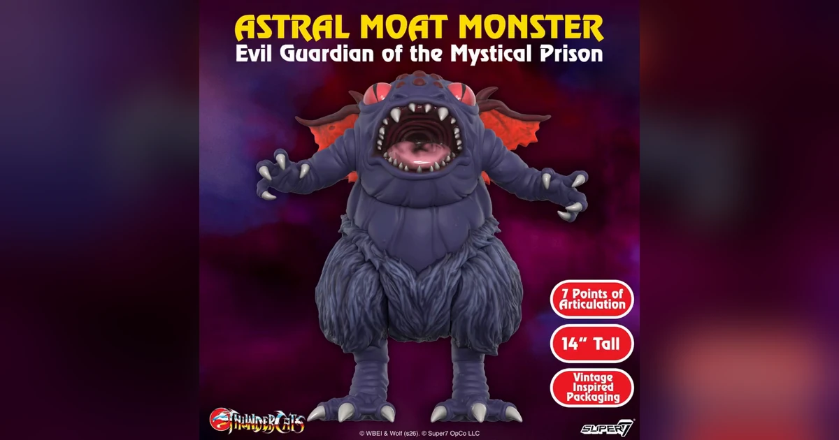 Super7 Revives the Astral Moat Monster: An All-New 14-Inch ThunderCats ULTIMATES! Revealed at SDCC 2026