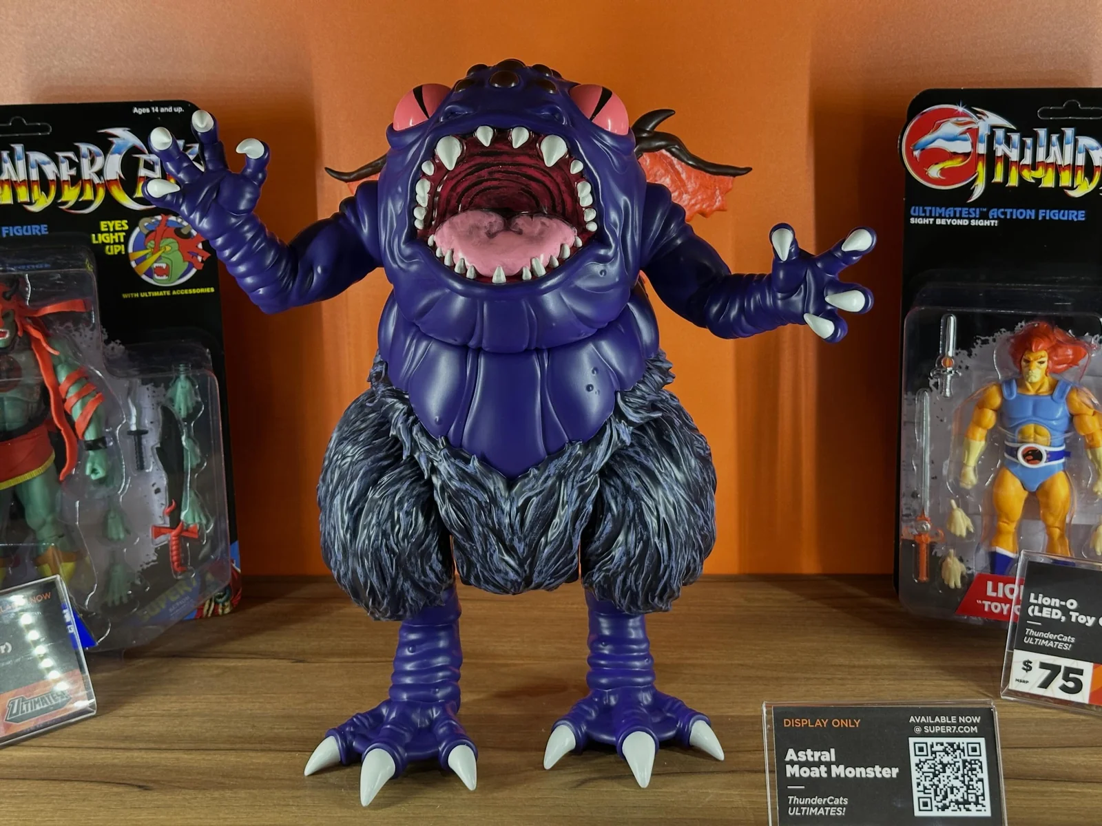 Super7 ThunderCats ULTIMATES Astral Moat Monster on display at SDCC 2026, front view