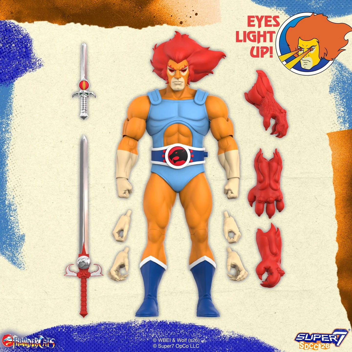 Lion-O Toy Colors ULTIMATES with LED eyes and accessories
