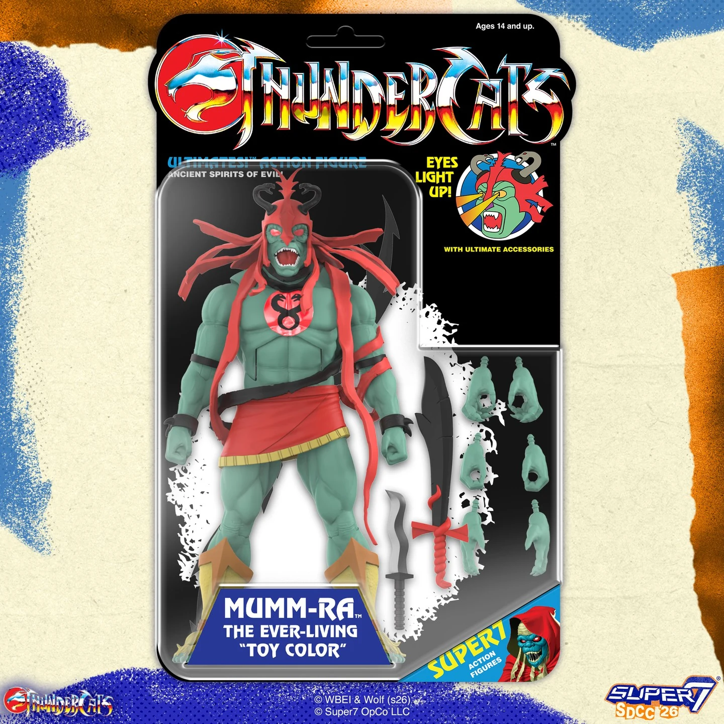 ThunderCats ULTIMATES! Mumm-Ra the Ever-Living (Toy Colors, LED Eyes), SDCC 2026 Exclusive