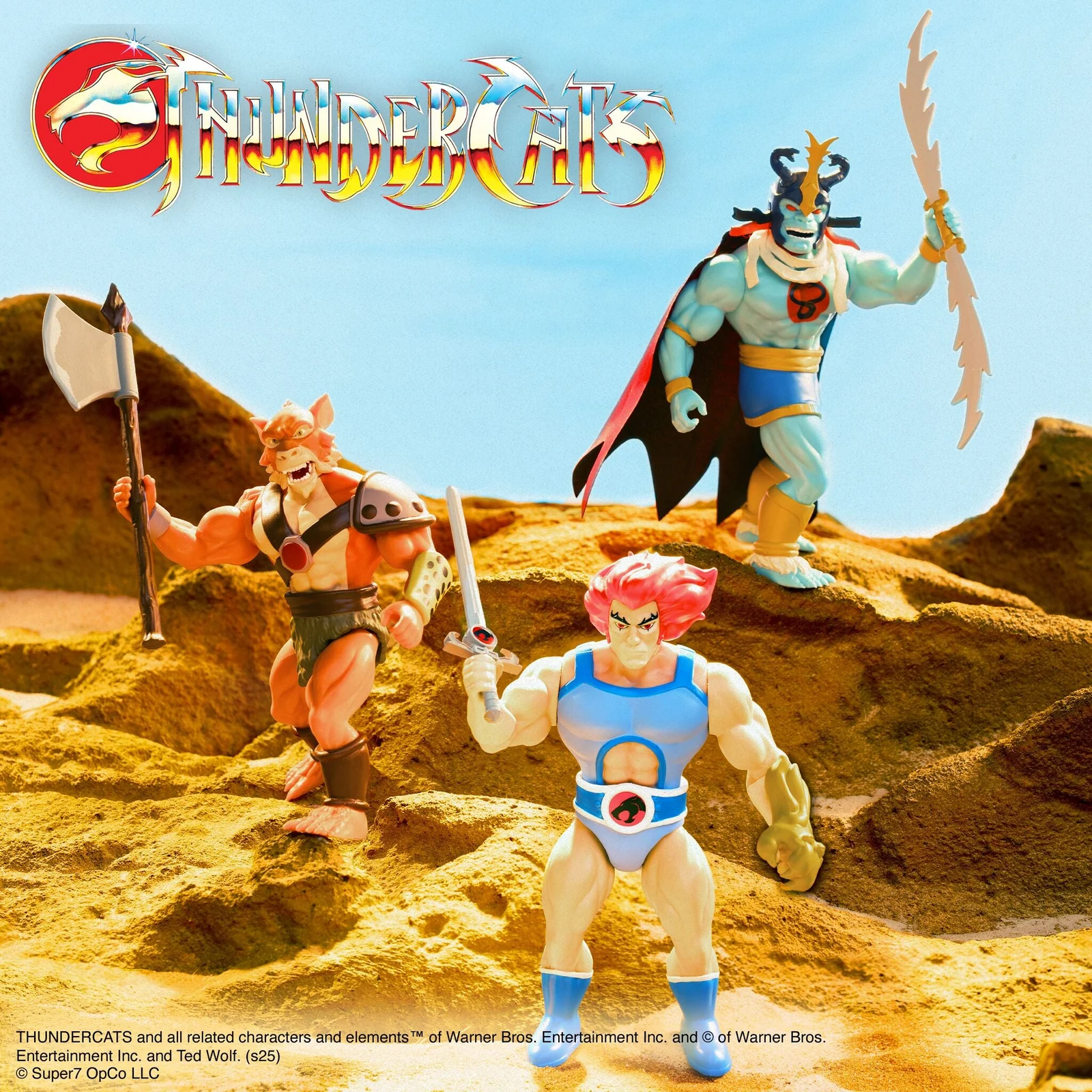 ThunderCats Vintage Figures Wave 01 - Lion-O, Mumm-Ra (Ever Living), & Jackalman