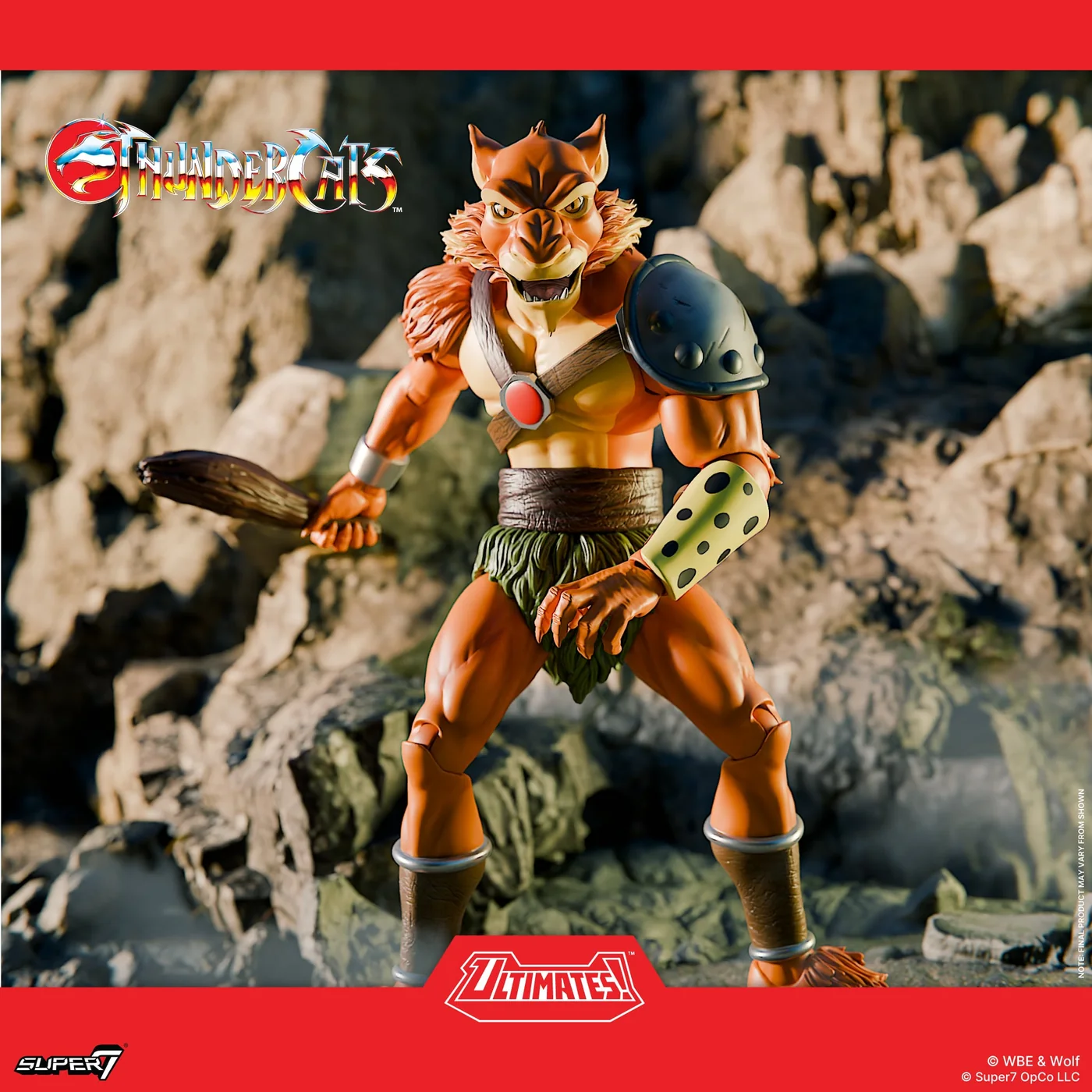 Official Super7 image of the ULTIMATES cartoon Jackalman with his club